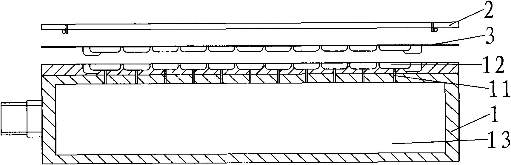 Manufacturing process of airbag type vibration isolating pad