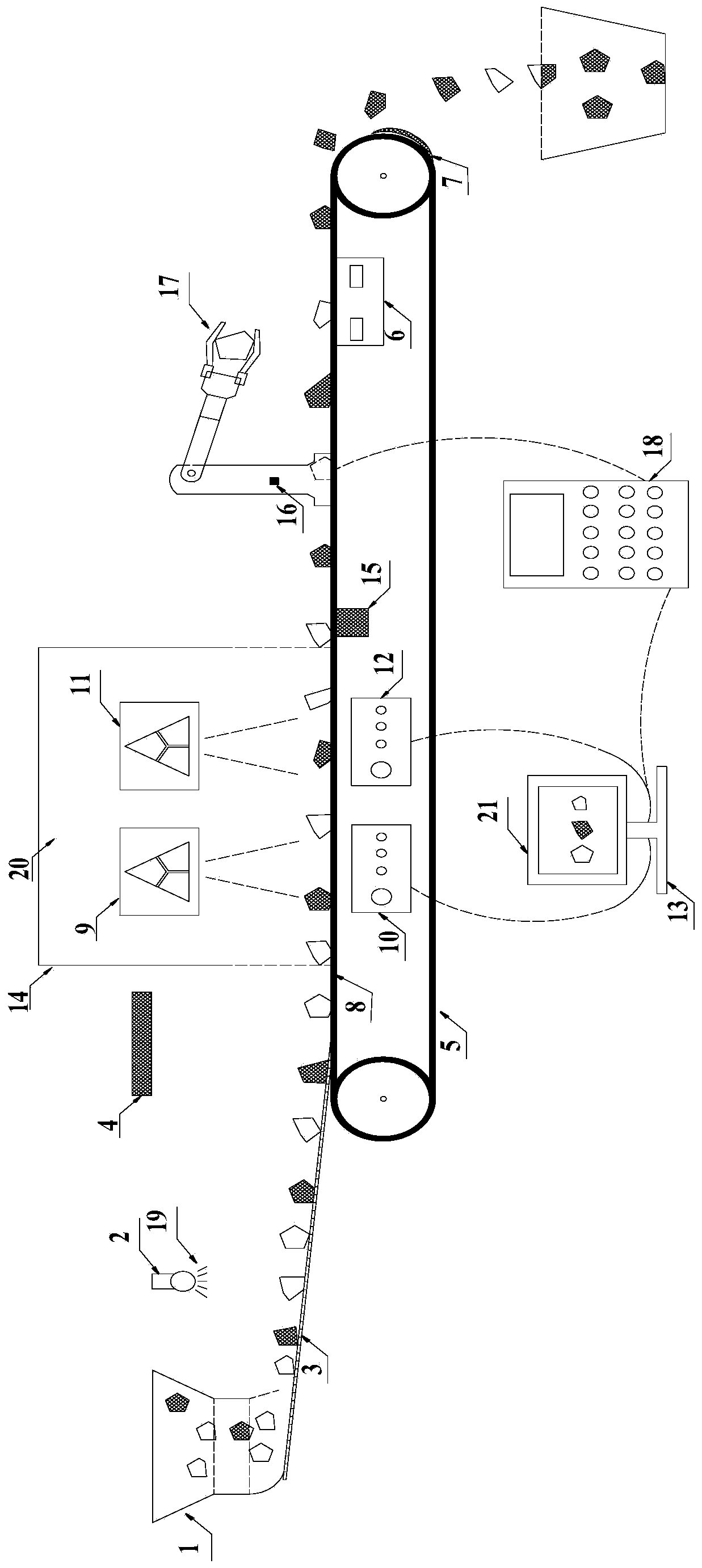 Intelligent dry waste discharge system based on true dual energy X-rays