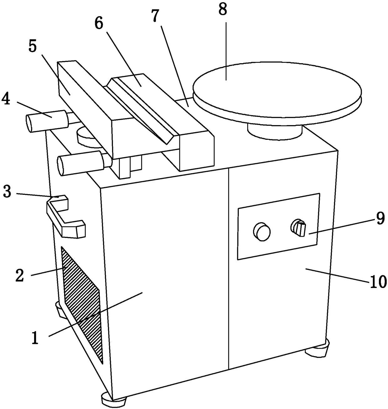 Table and chair board chamfering machining device