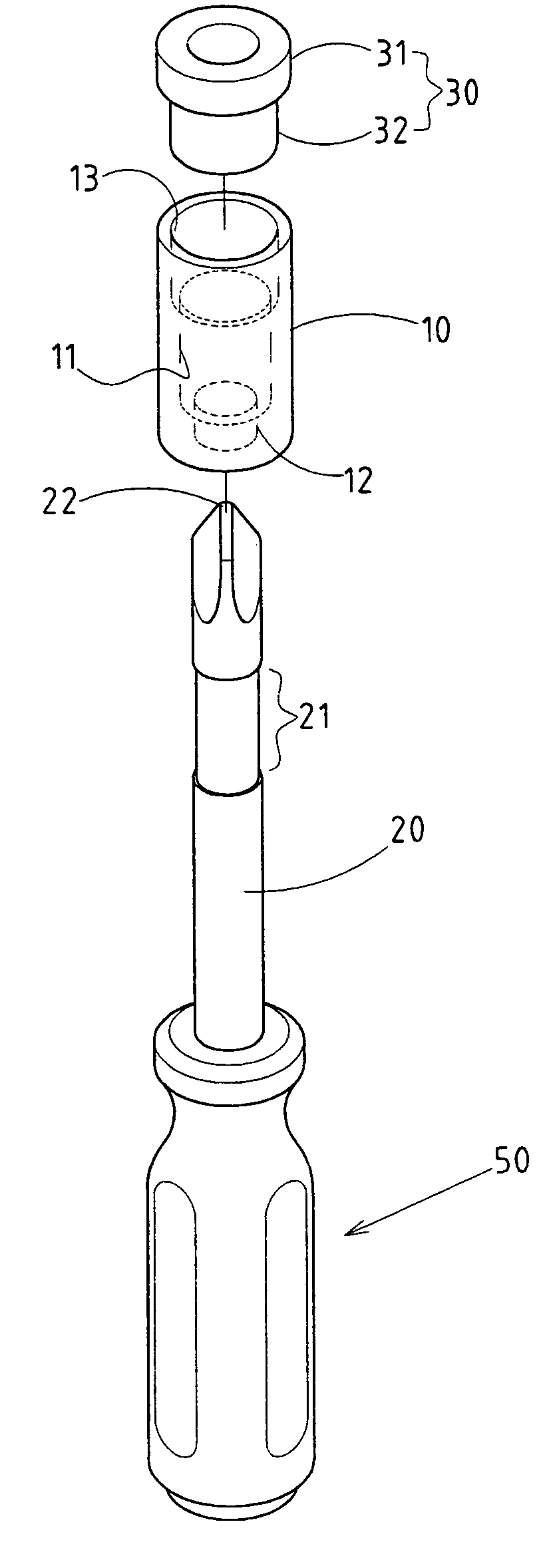 Slip-resistant magnetic sheath for a screwdriver