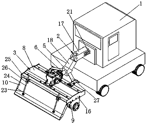 Hydraulic driven lawn mower