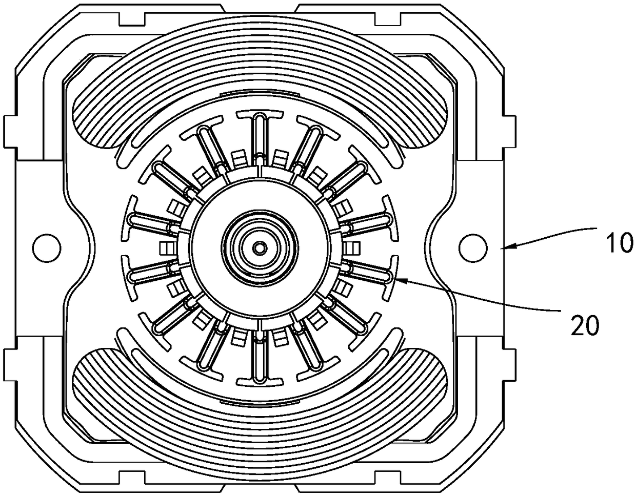 AC high-voltage high-power electric tool motor