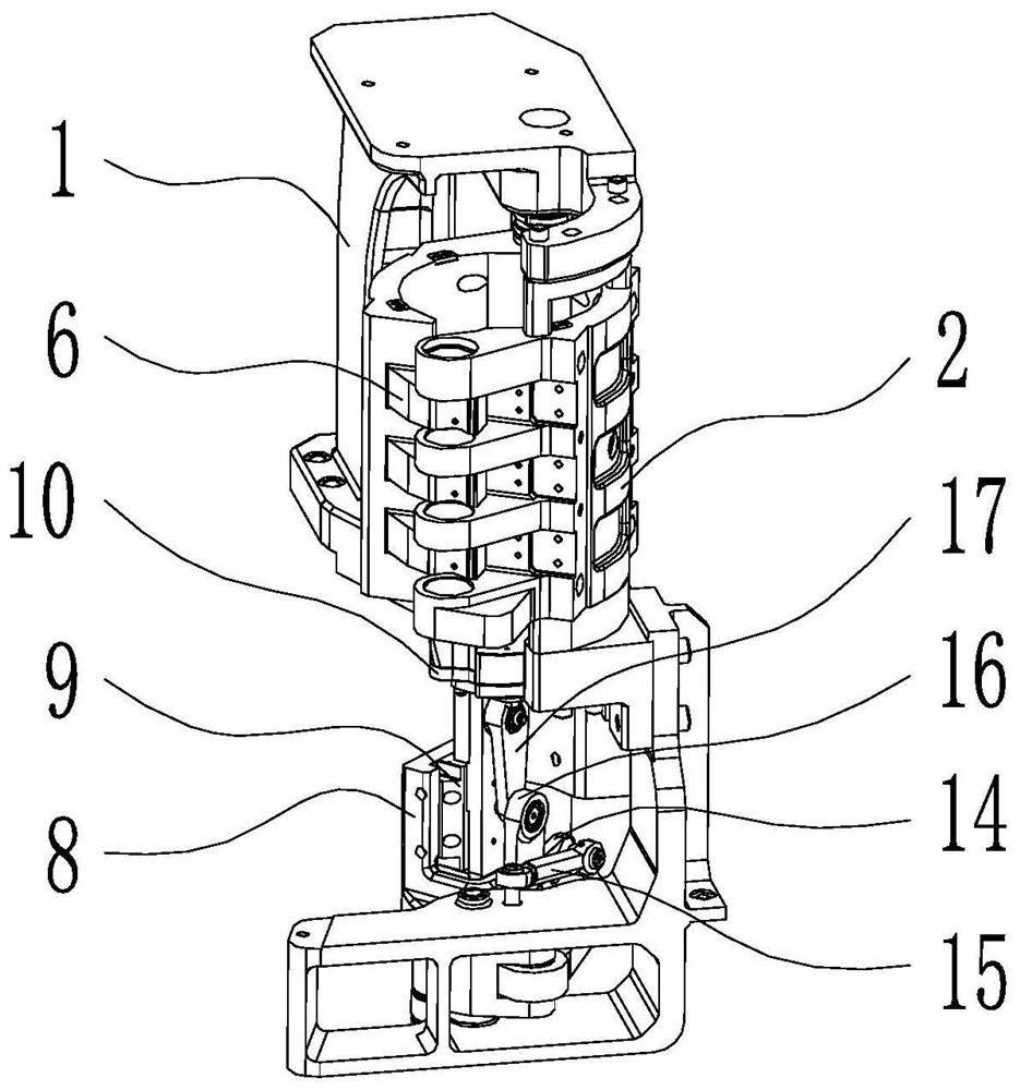 Single mold opening mechanism of bottle blowing machine