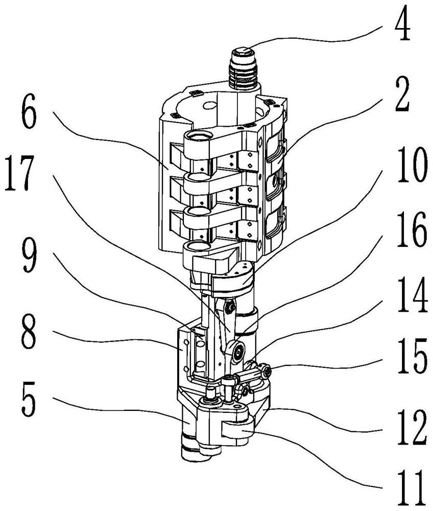 Single mold opening mechanism of bottle blowing machine