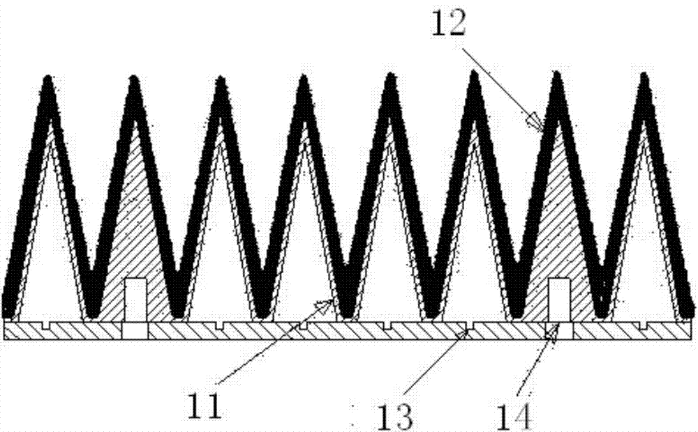 Coating type wave-absorbing component used in high-vacuum condition