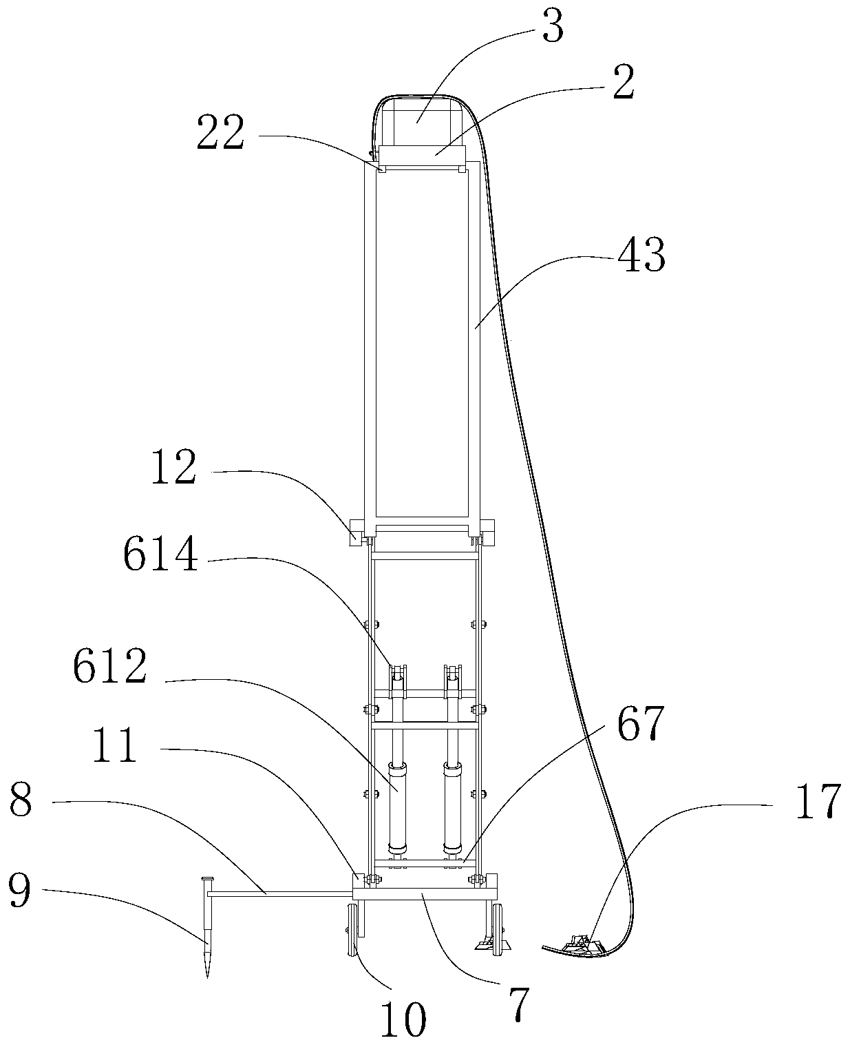 A flexible curtain sealing device for roof cutting and roadway without coal pillars