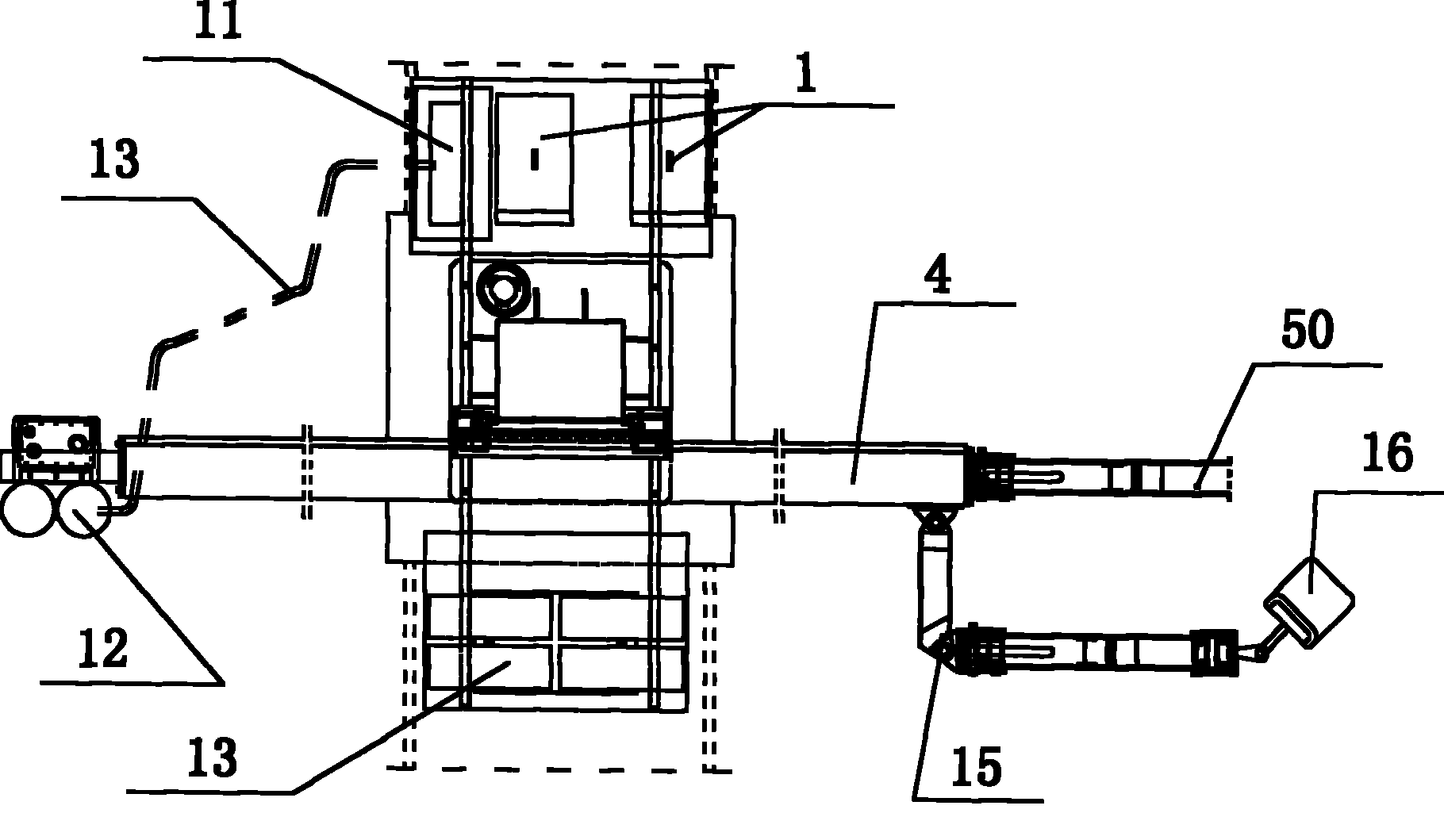 Double arc four wire automatic arc-submerging welder and manufacture method thereof