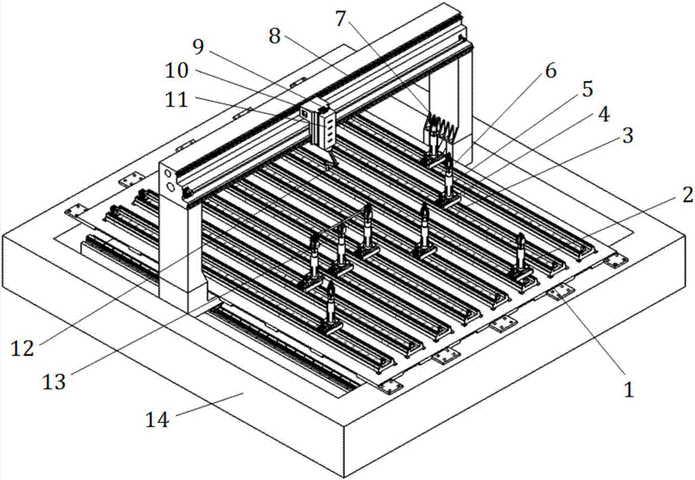 Multi-point flexible clamping device for space special-shaped pipeline welding