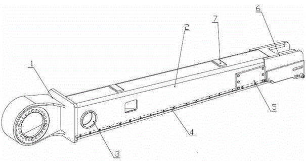 Bogie frame structure for traveling system of paver