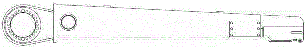 Bogie frame structure for traveling system of paver