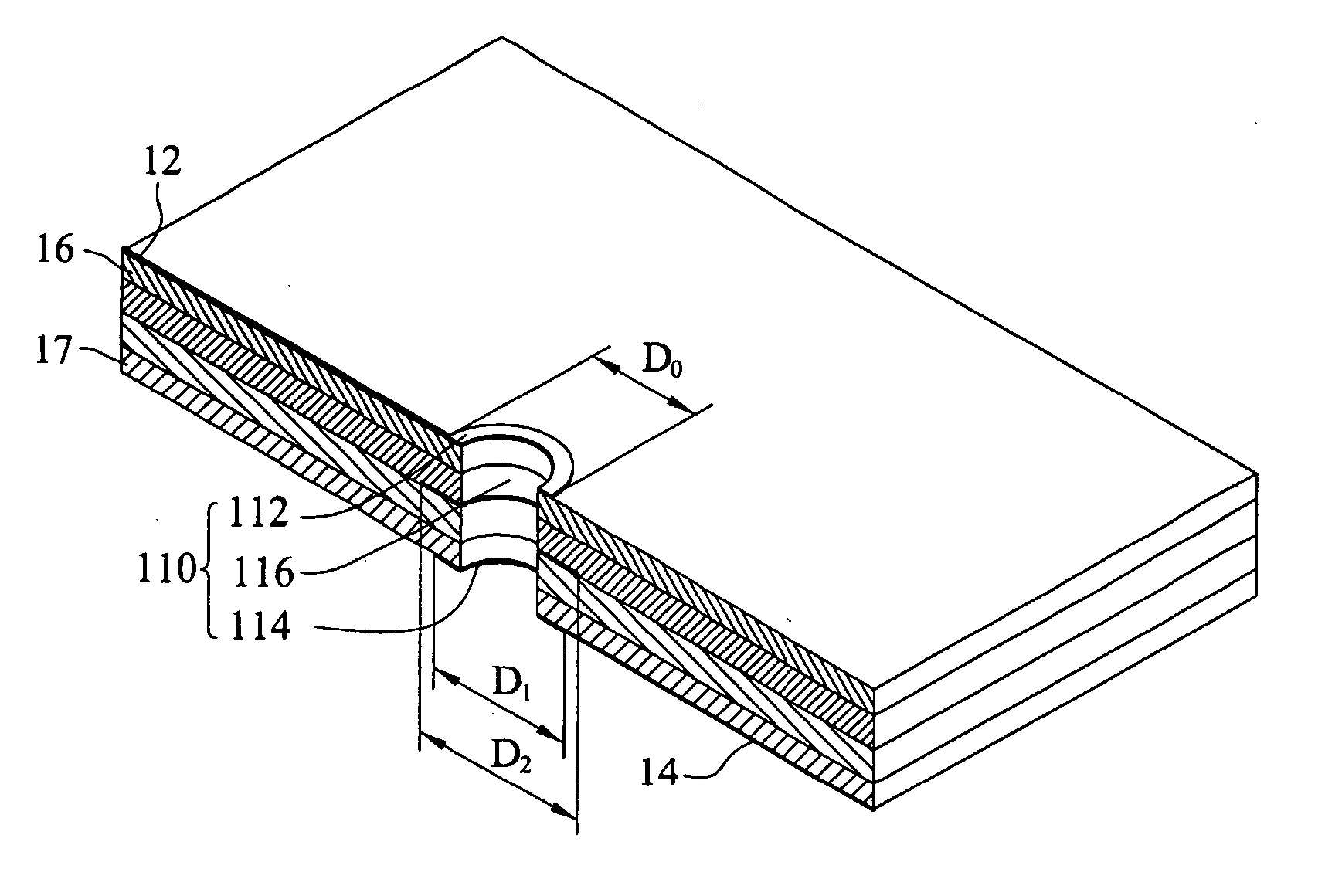 Printed circuit board having vias