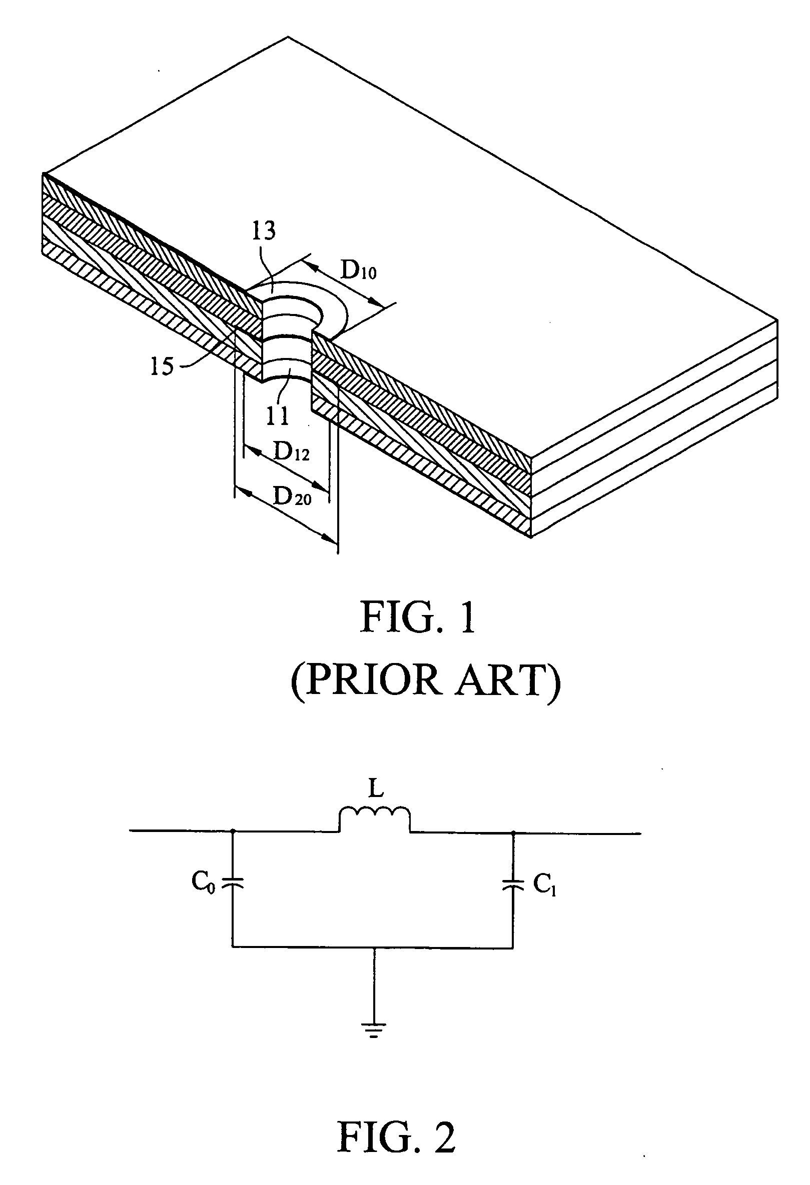 Printed circuit board having vias