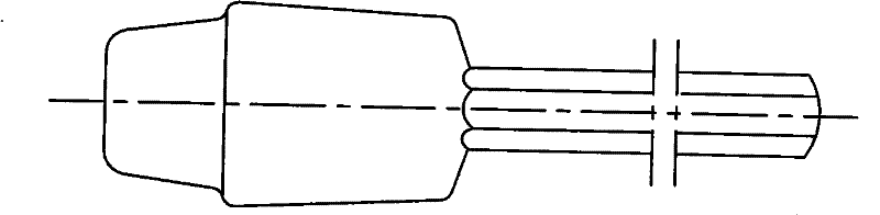 Production technology for heavy type super-long shaft