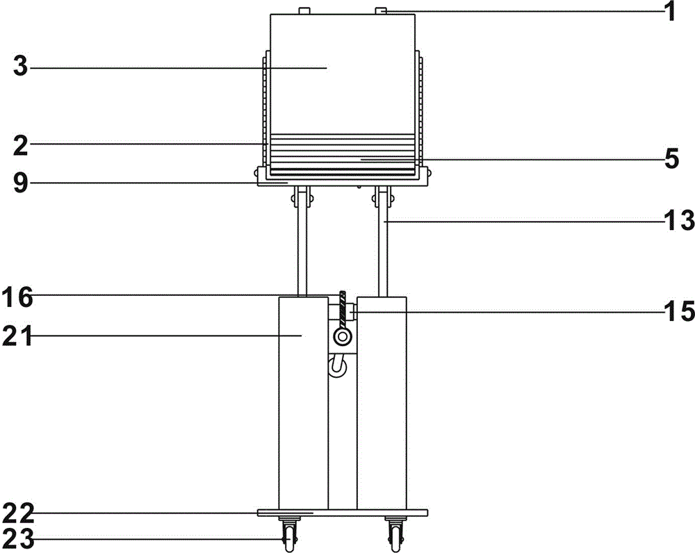 Manual lifting deadweight loading device for landslide physical model test