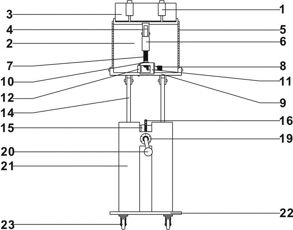 Manual lifting deadweight loading device for landslide physical model test