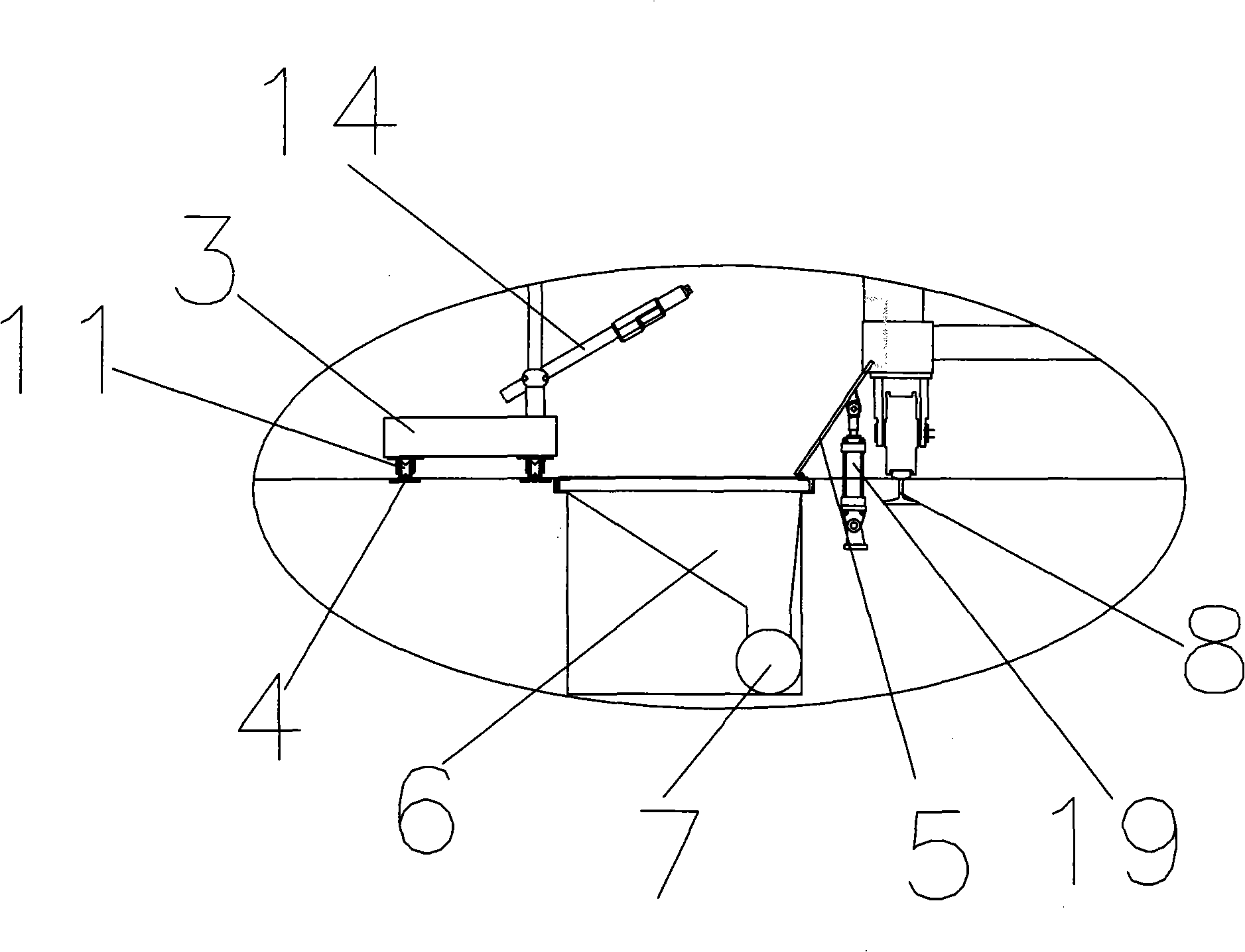 Powder spraying system for external integral container