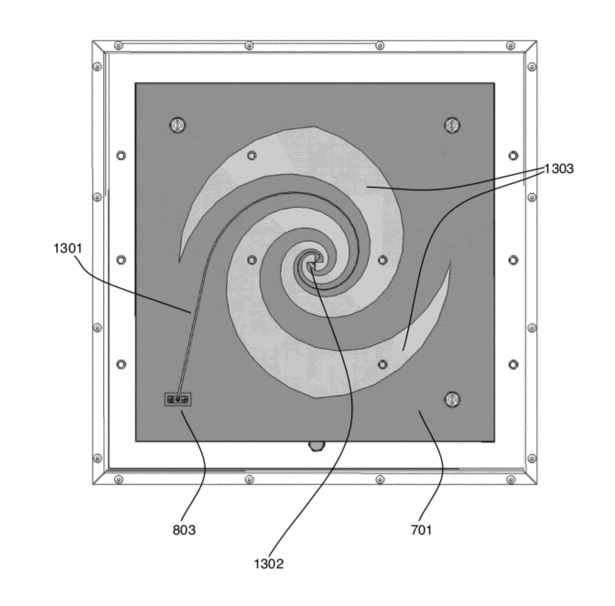 Directional planar spiral antenna