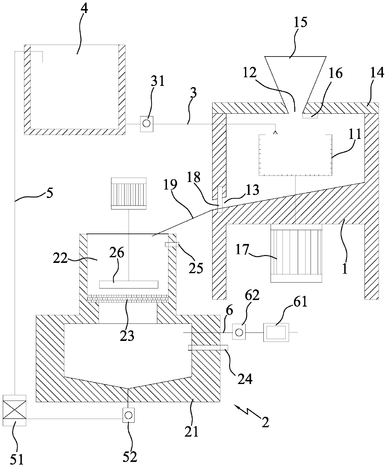 Lead paste recycling device of waste pole plate and lead paste recycling method