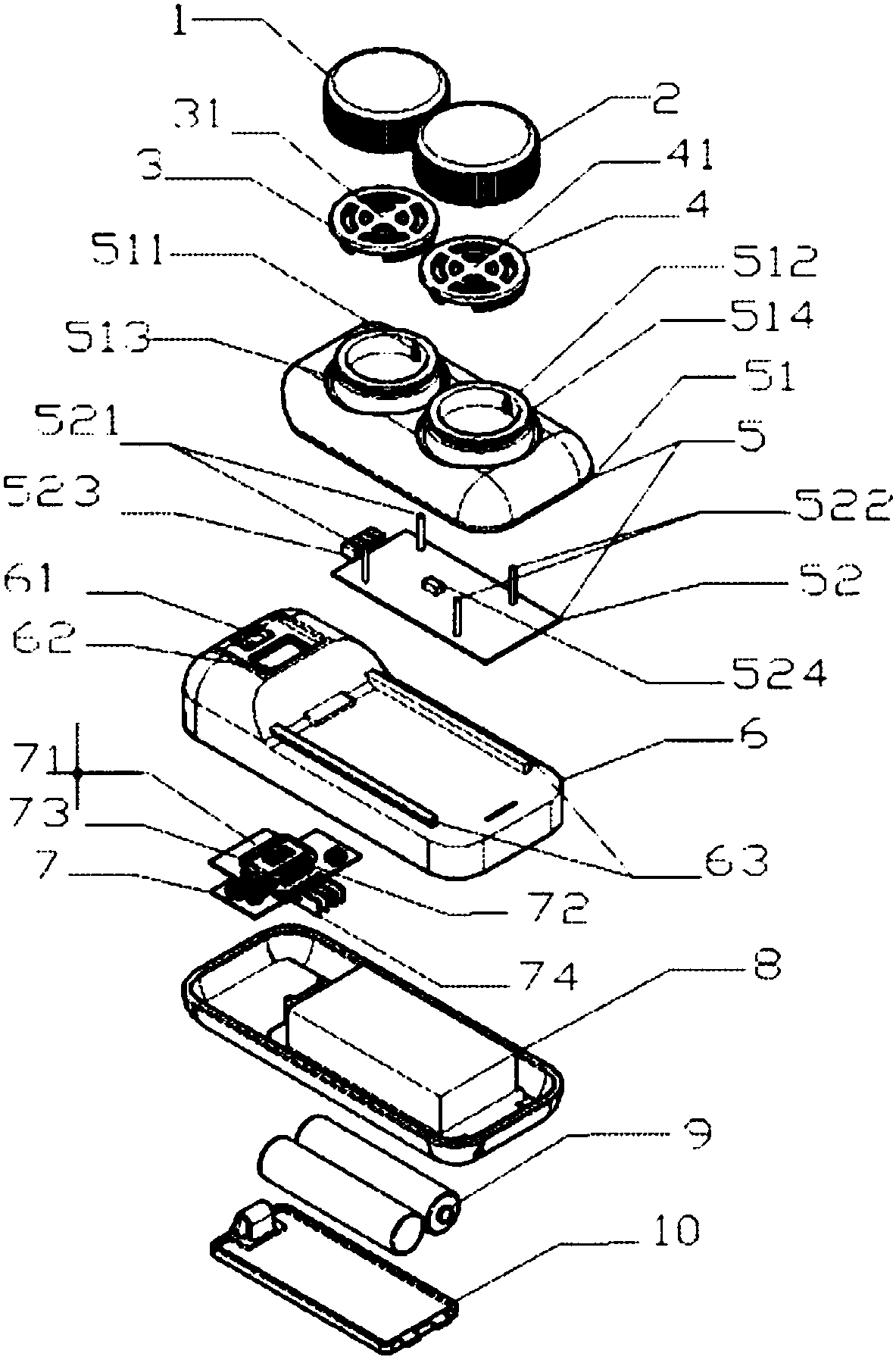 Intelligent cleaner of contact glasses and use method of cleaner