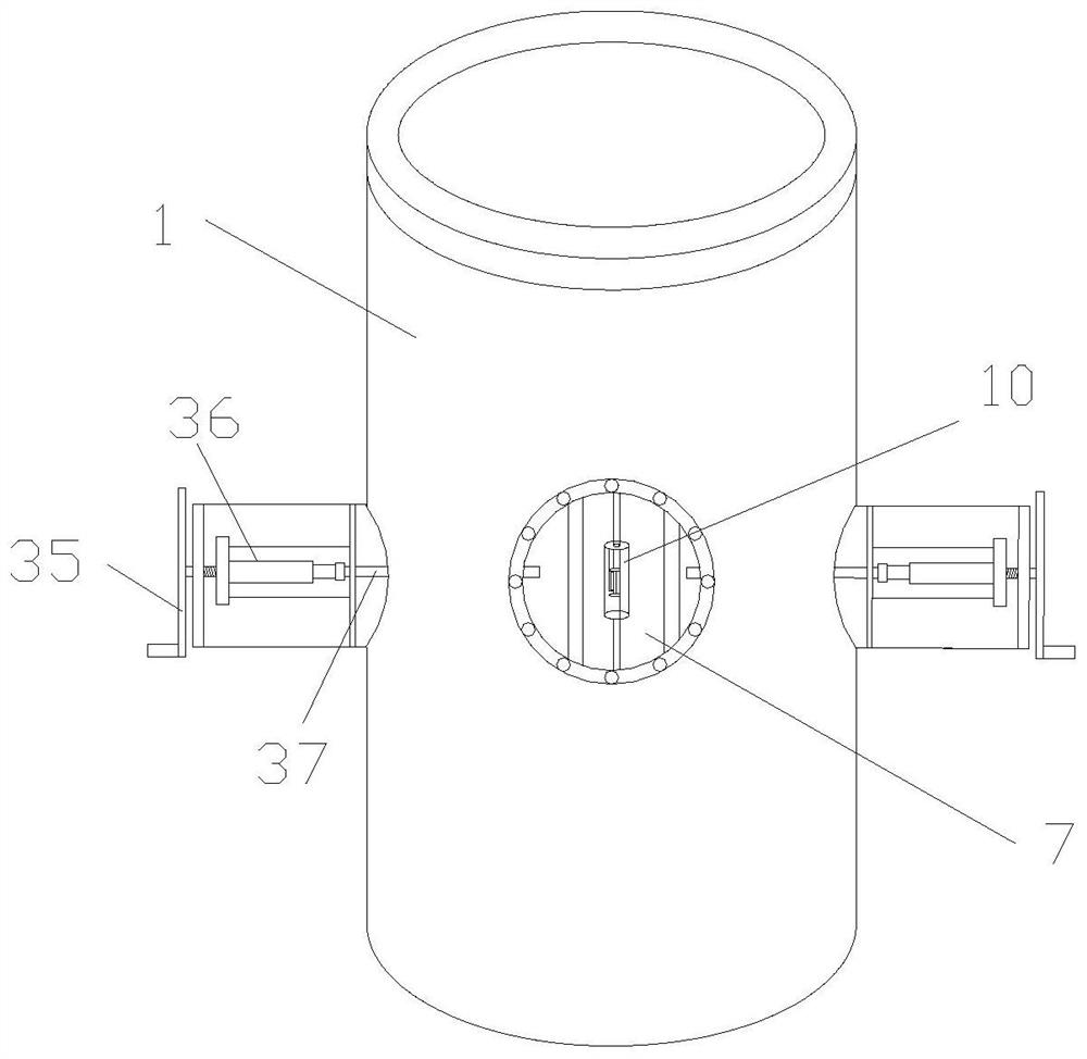 Diffusion sample preparation method for measuring metal melt diffusion by screw push type shearing unit method