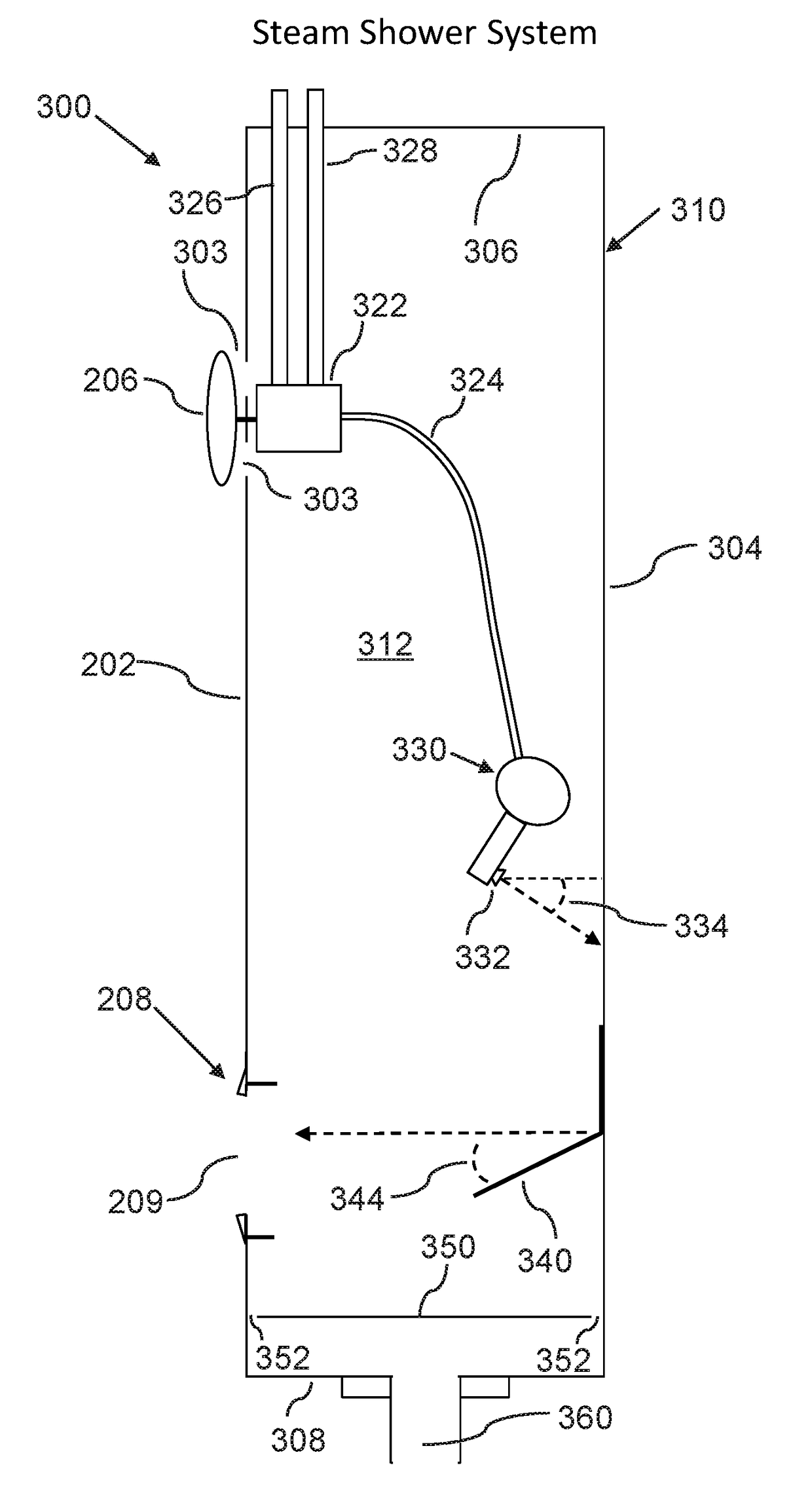 Steam shower system and device