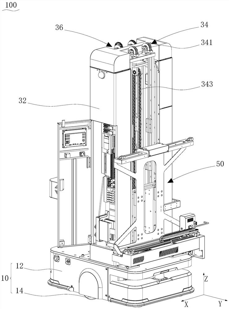 Material taking and placing equipment