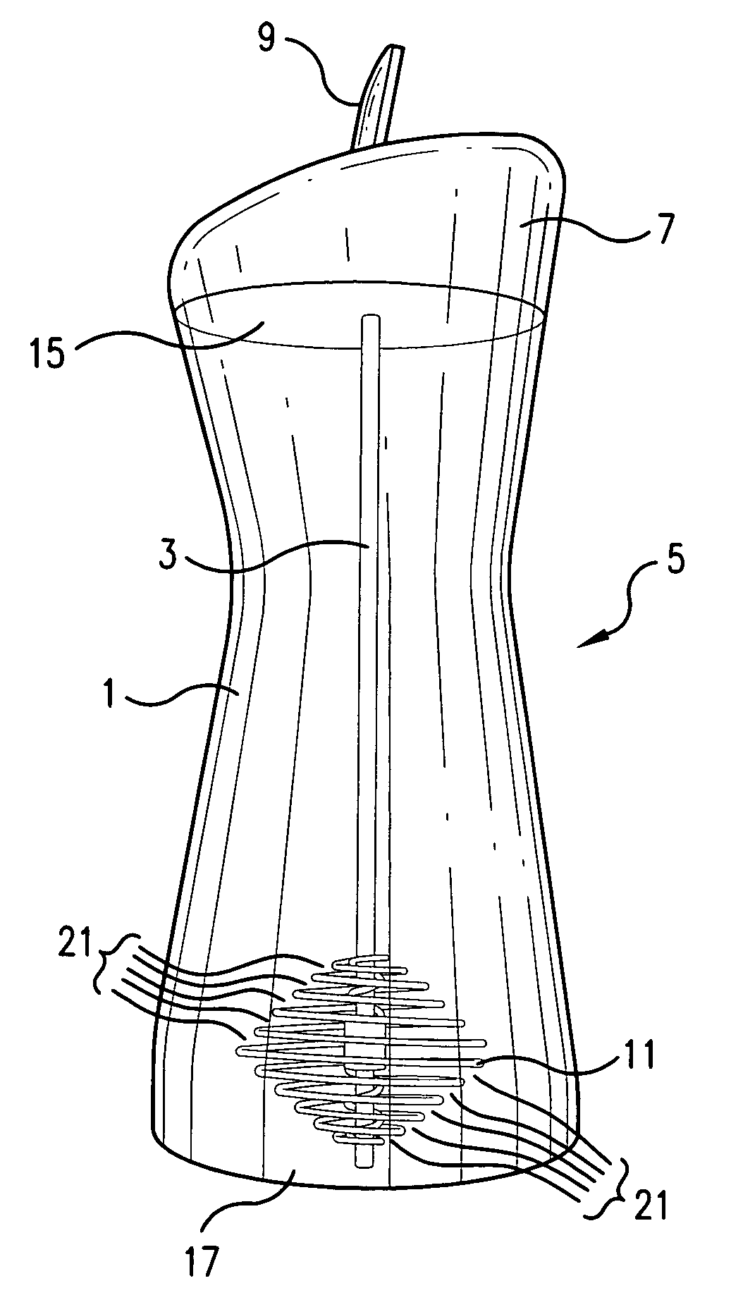 Shaker with reciprocating agitator