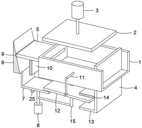 Barbell hexagonal frame rod blanking device