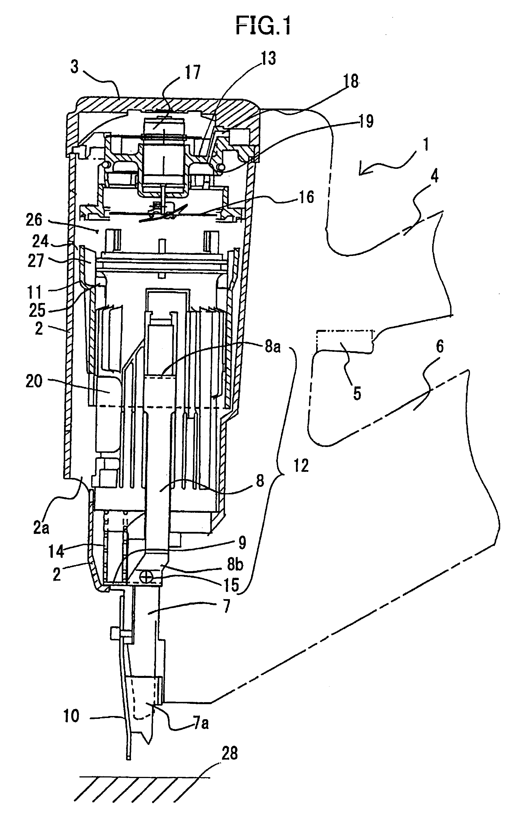 Combustion type power tool having segmental connection unit