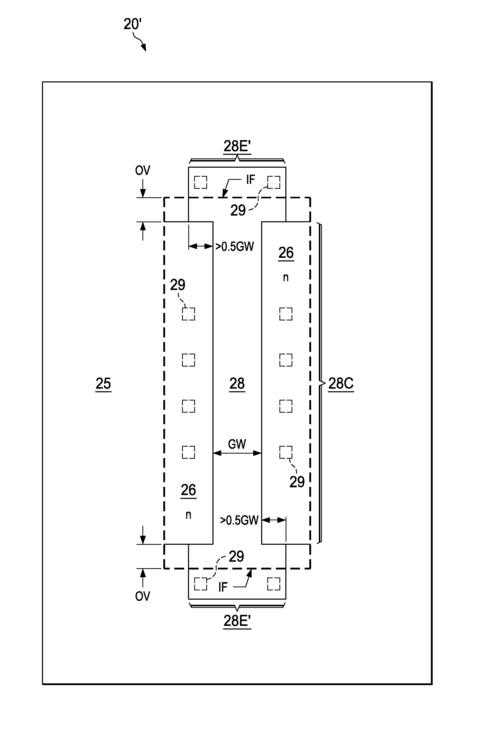 I-shaped gate electrode for improved sub-threshold mosfet performance