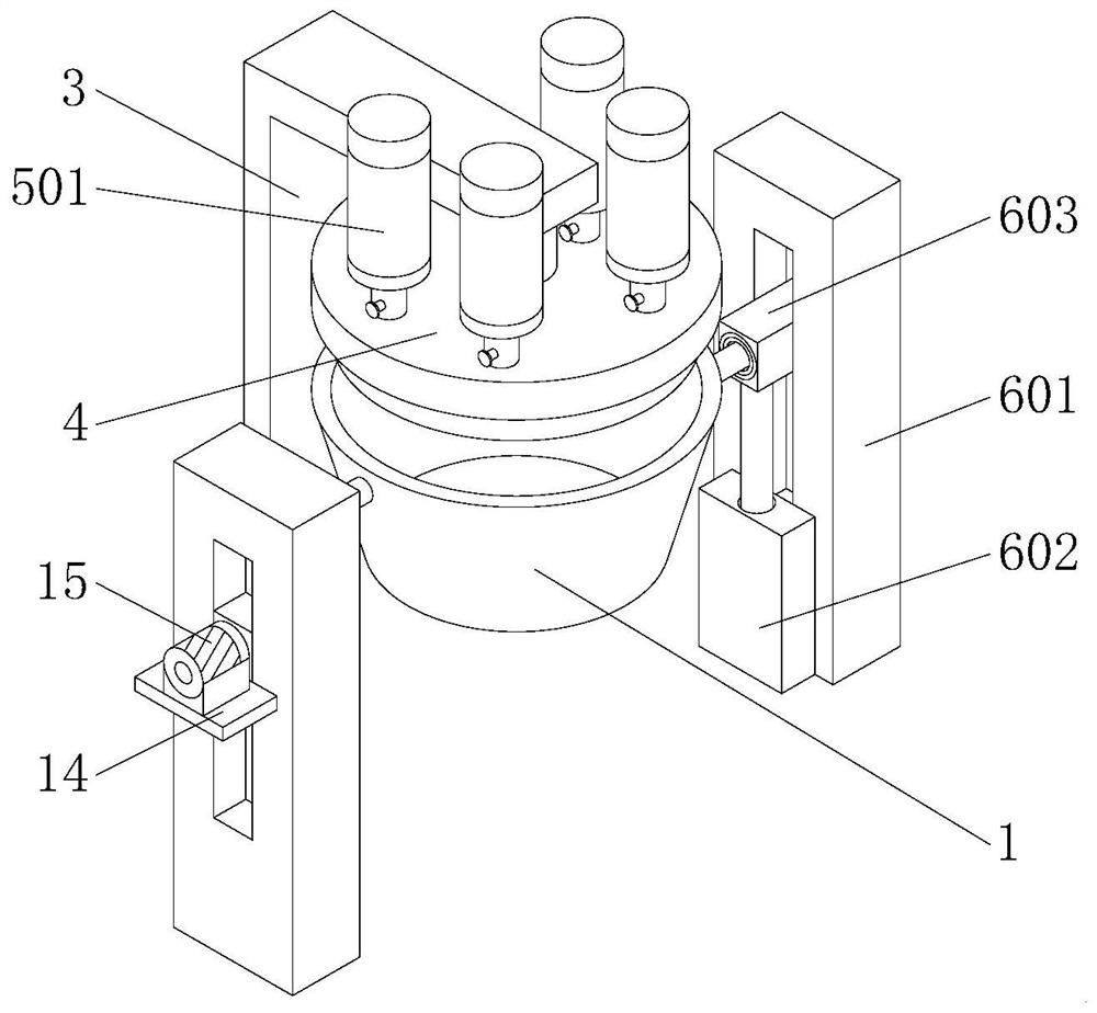 Proportioning device and proportioning method for face filling material preparation