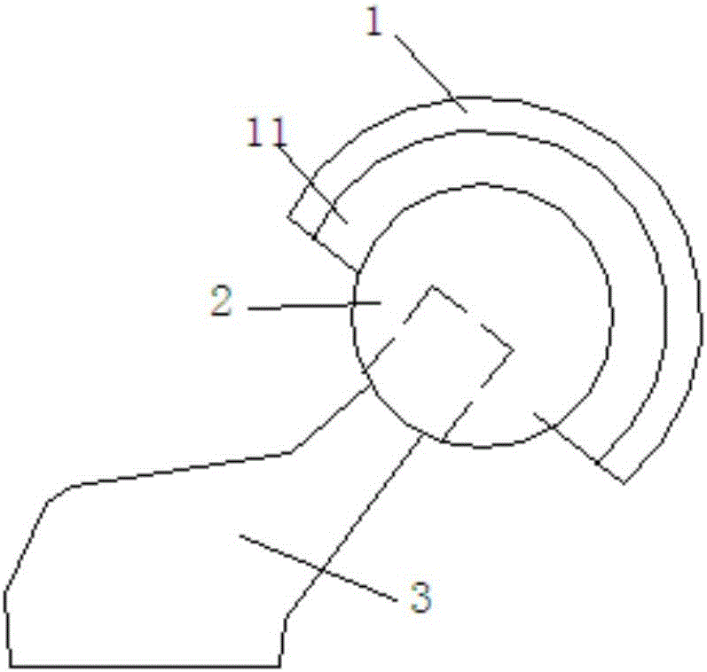 Composite bulb artificial hip joint