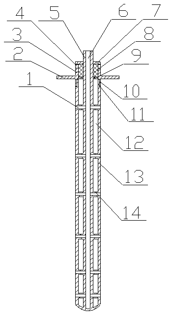 A building water seepage elimination nail