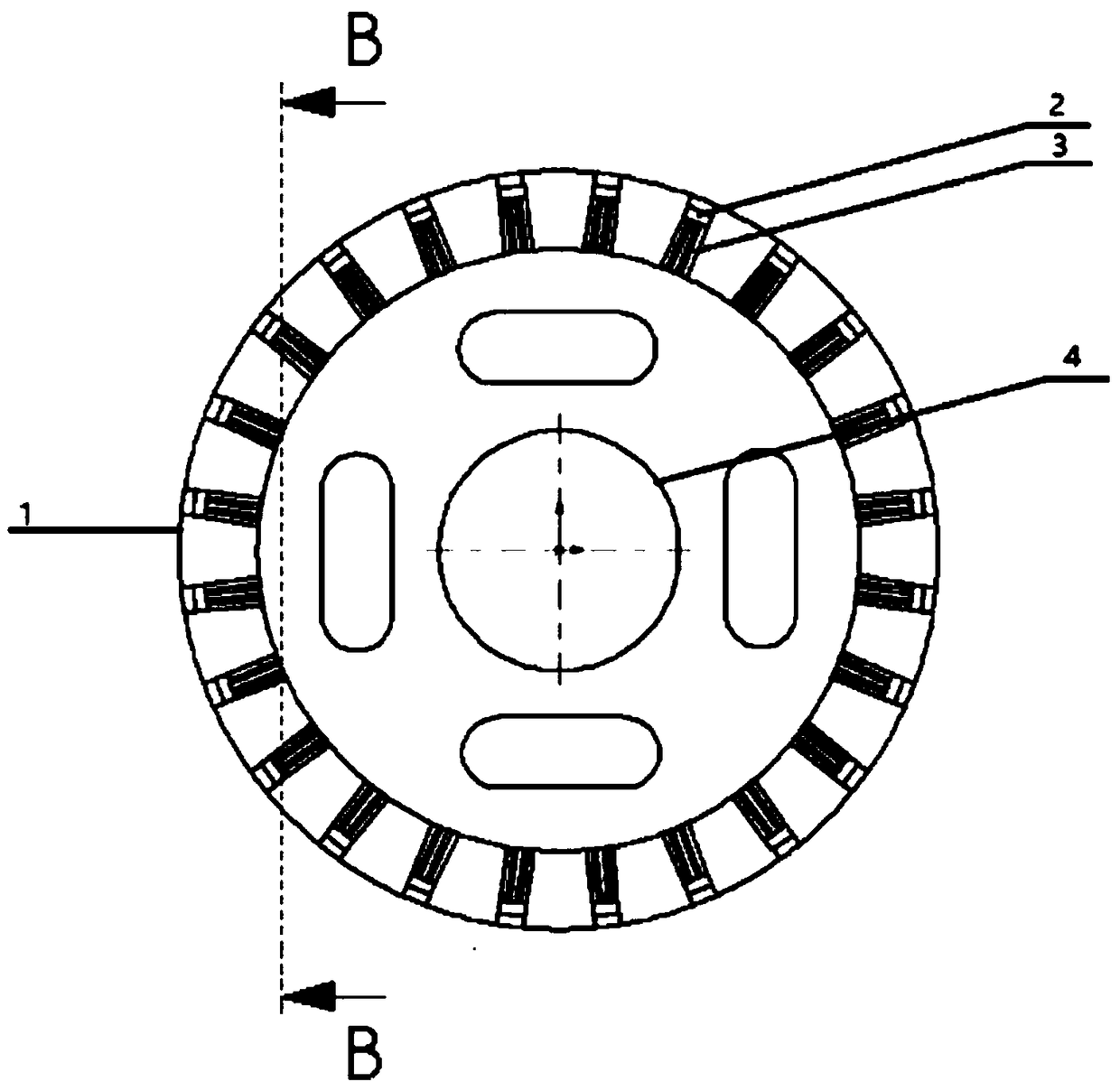 Device for detecting small defect of pipeline and method for detecting center and diameter of defect