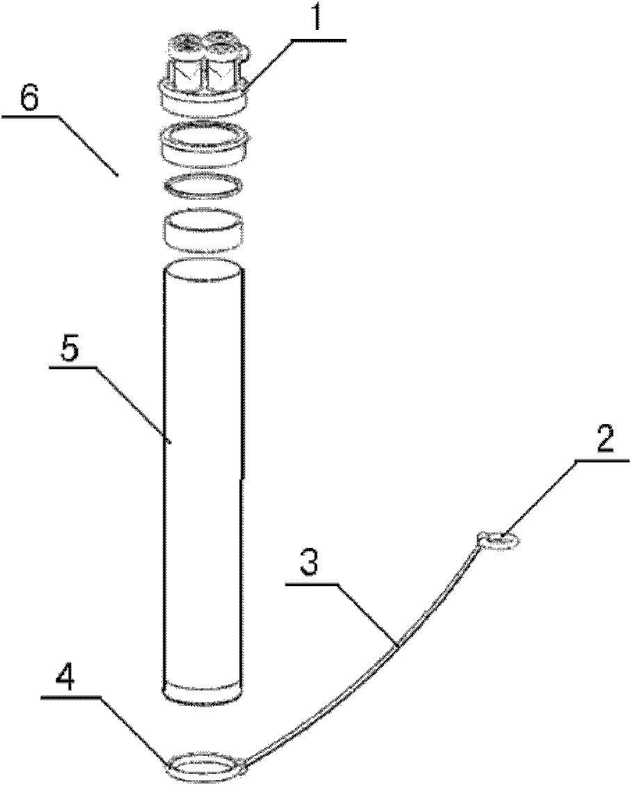 Demountable type flexible abdominal cavity micro-invasive operation invisible endoscope channel