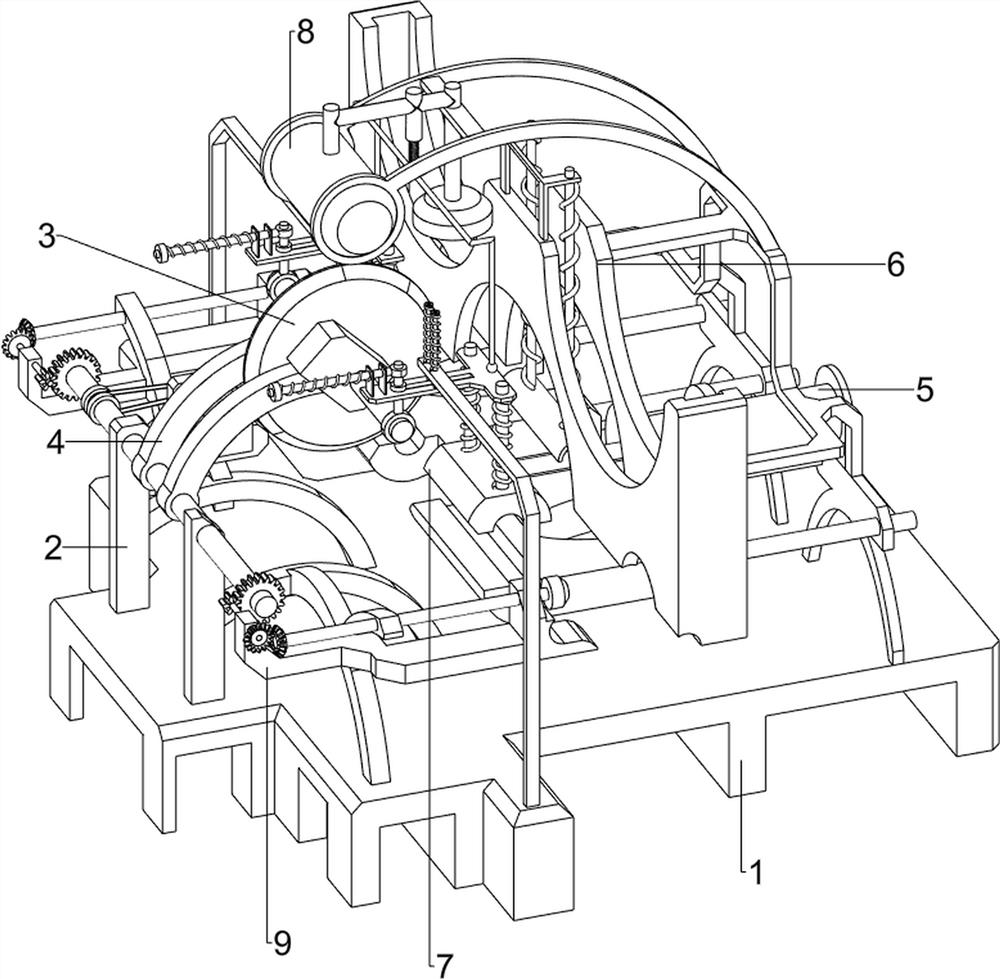 A steel pipe equidistant section equipment for municipal construction