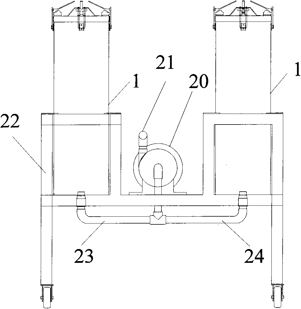 Ultrasonic continuous sterilization device and method thereof