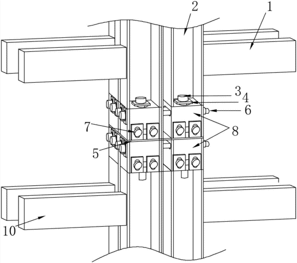 Multi-module structure for three-dimensional box-type fabricated lightweight steel structure and connecting mode thereof