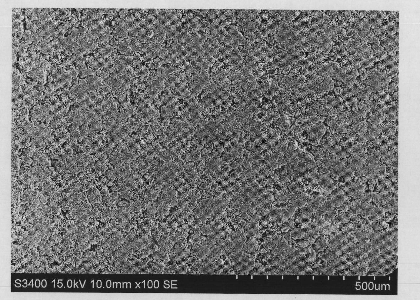 Preparation method of alumina oxide matrix porous ceramic material