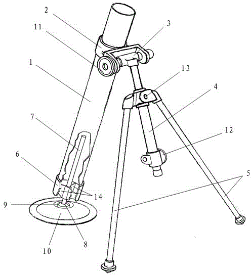 A kind of toy mortar and its shell and spring cylinder