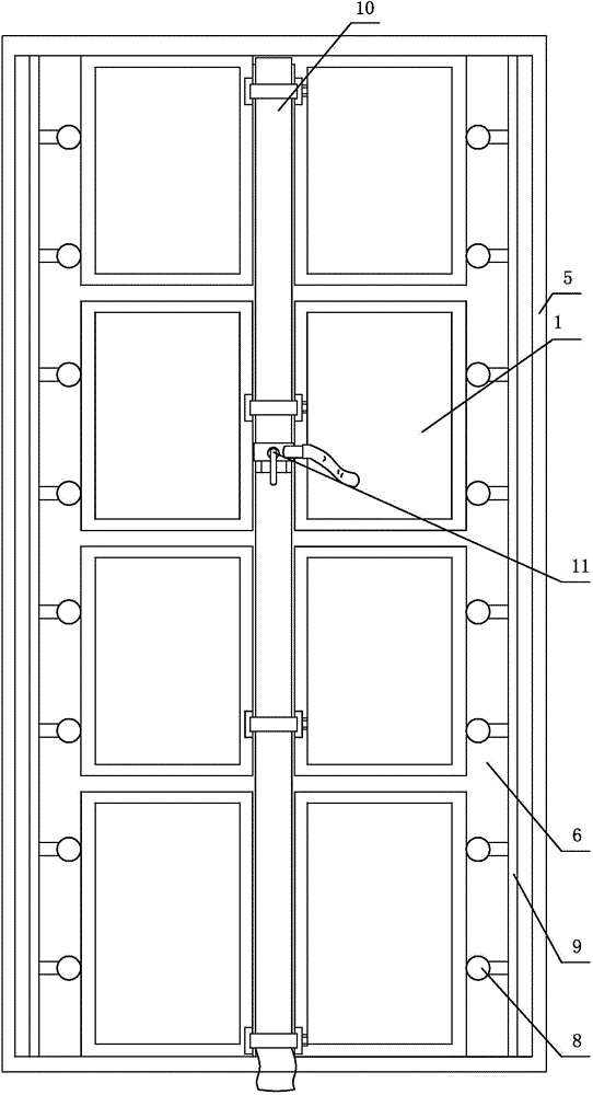 Movable type separating belt for hydroponic tank