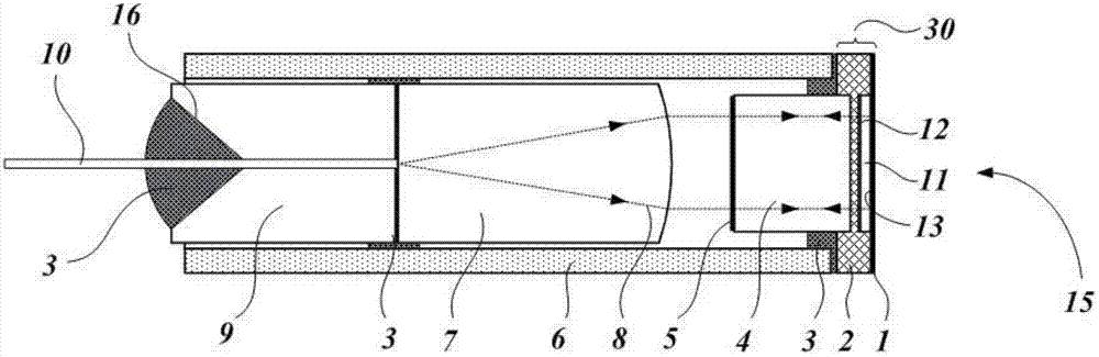 Birefringent crystal temperature compensation based optic fiber pressure sensor and production method thereof