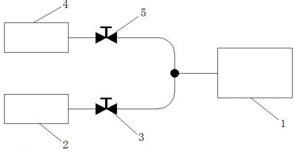 One-working one-standby vacuum pump sets for dust remover