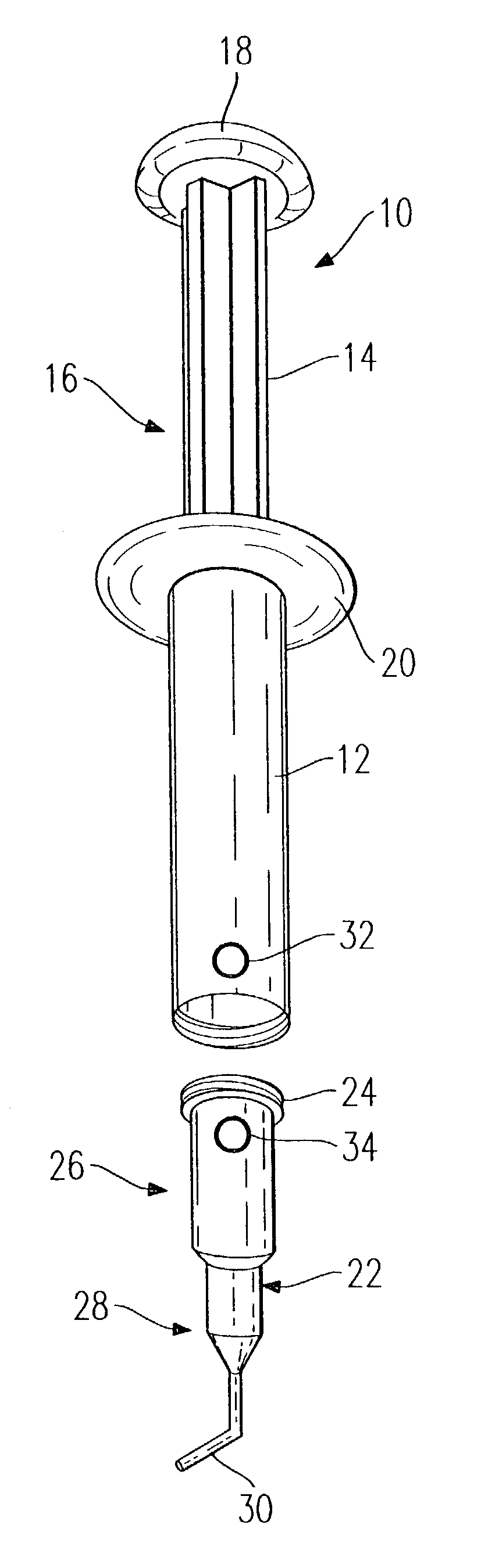 Container assembly for a substance to be applied