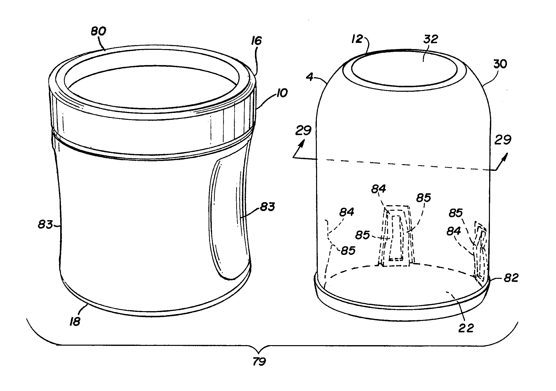 Insulating holder with elastomer foam material