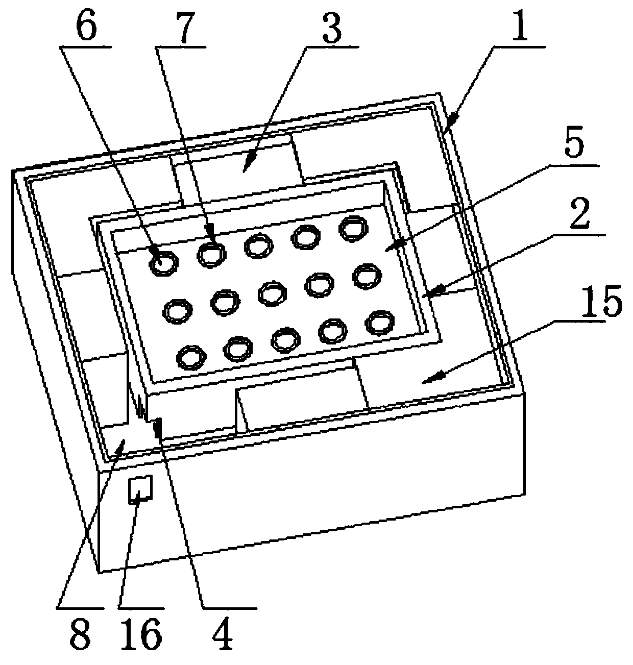 Field sampling reagent storage box