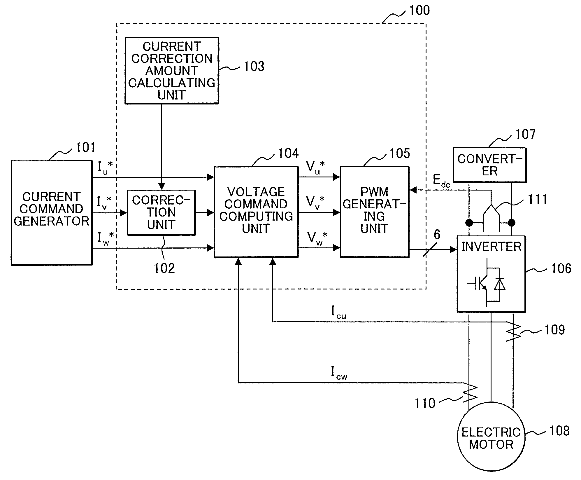 Polyphase AC motor, driving device and driving method therefor