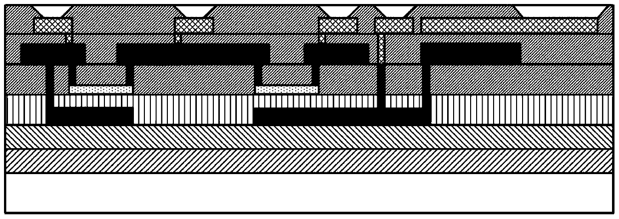 An active high-density electrode array and its preparation method