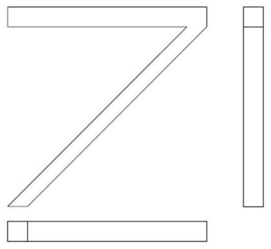 Z-shaped compression-torsion metamaterial structure