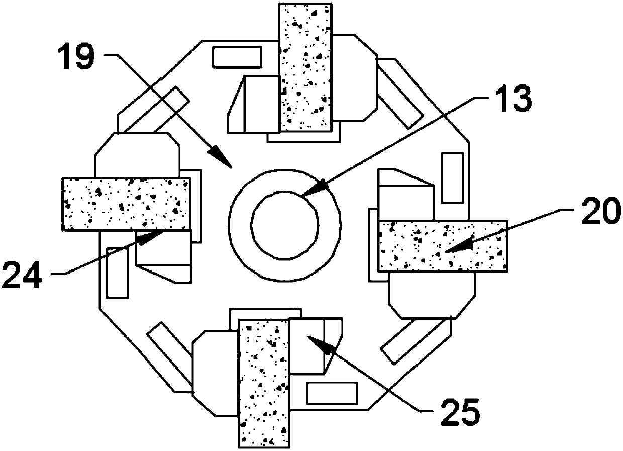 Rolling grinding type continuous sand screening device for buildings